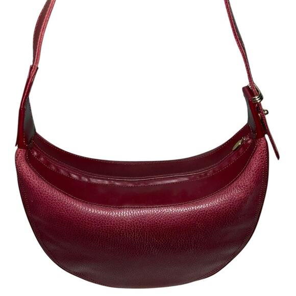 CARTIER Must De Vintage Bordeaux Pebbled Leather Crossbody Shoulder Bag - Picture 10 of 15